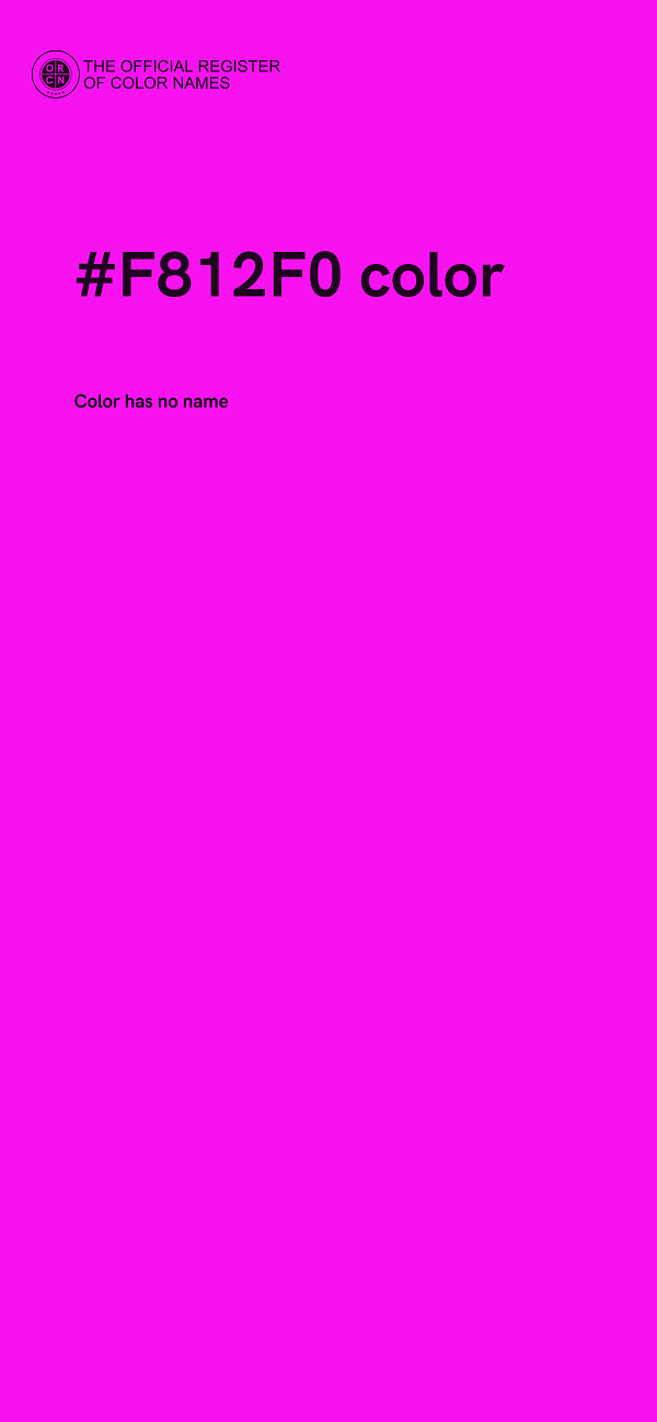 #F812F0 color image