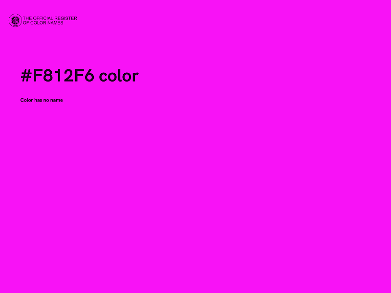 #F812F6 color image