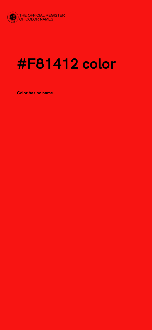 #F81412 color image