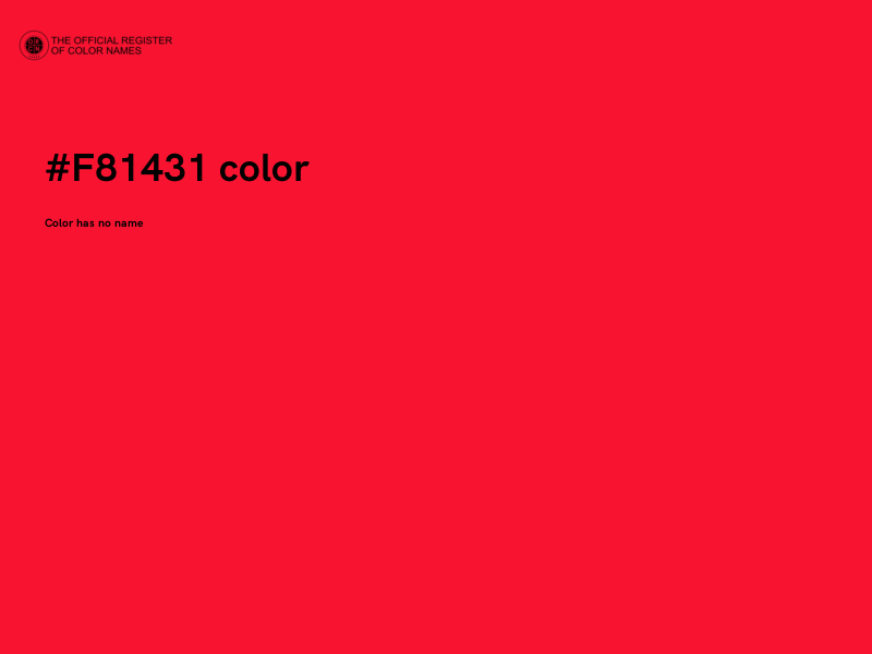 #F81431 color image
