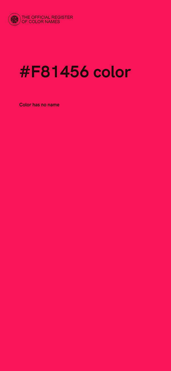 #F81456 color image