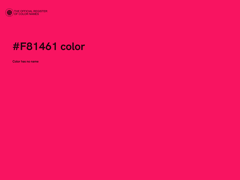 #F81461 color image