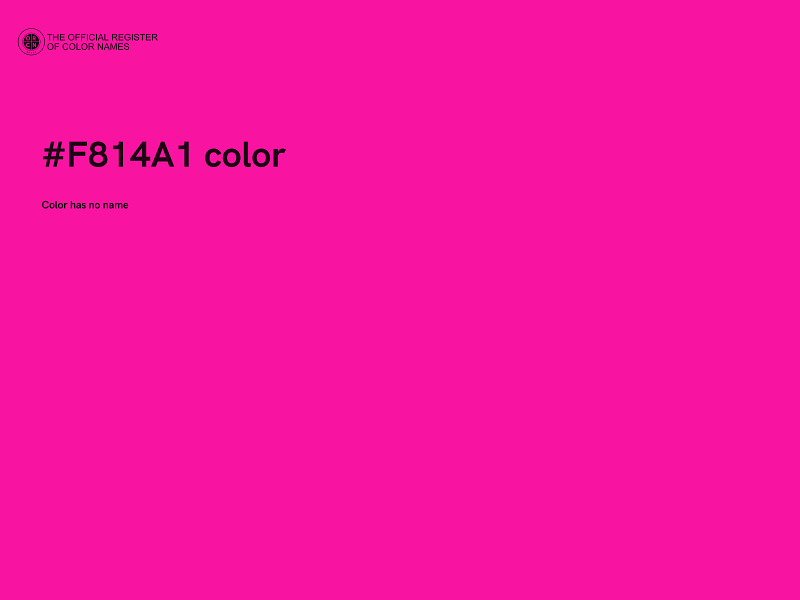 #F814A1 color image