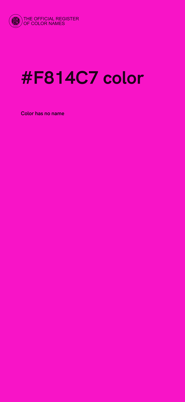 #F814C7 color image