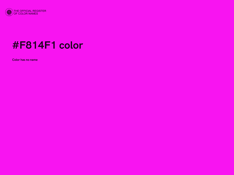 #F814F1 color image