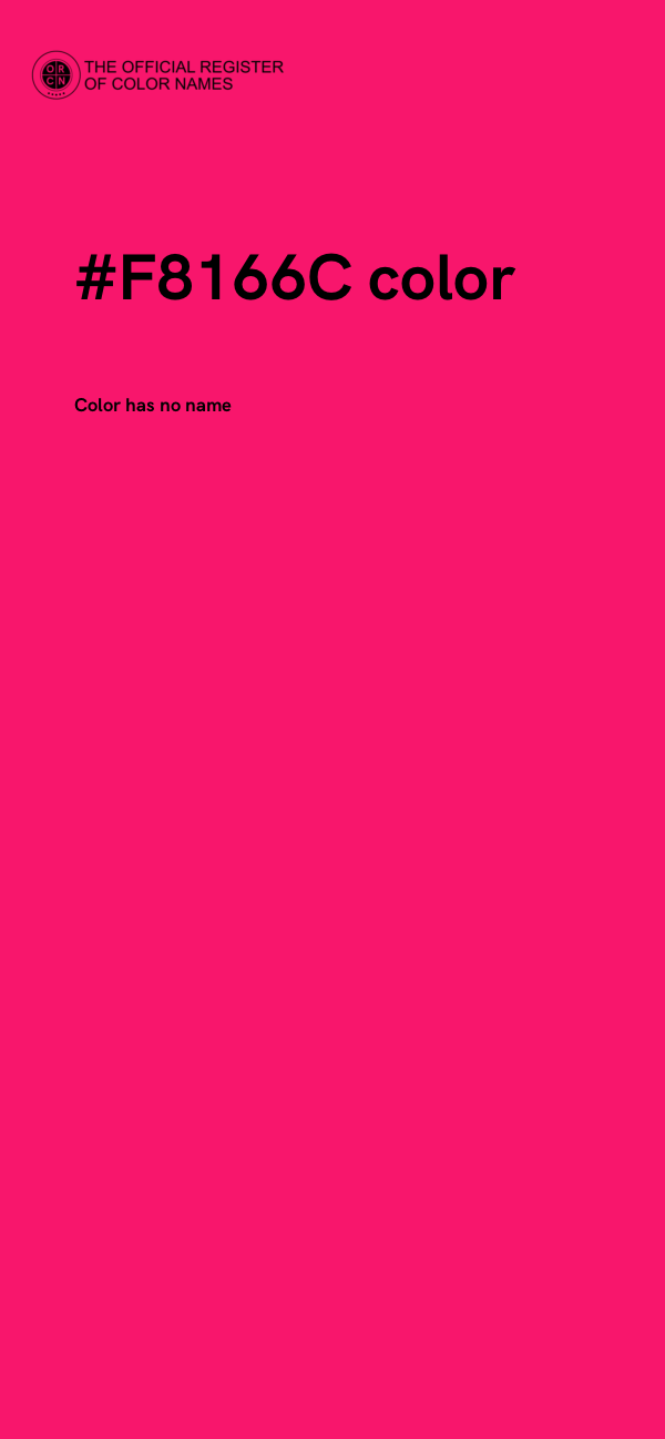 #F8166C color image