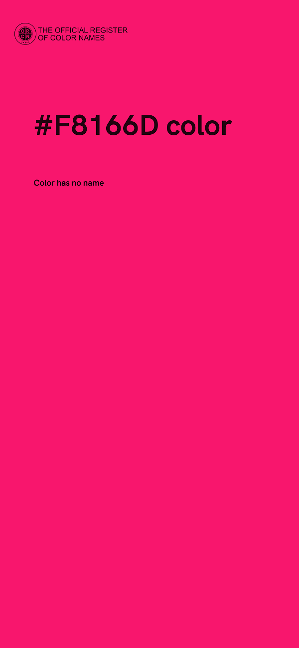 #F8166D color image