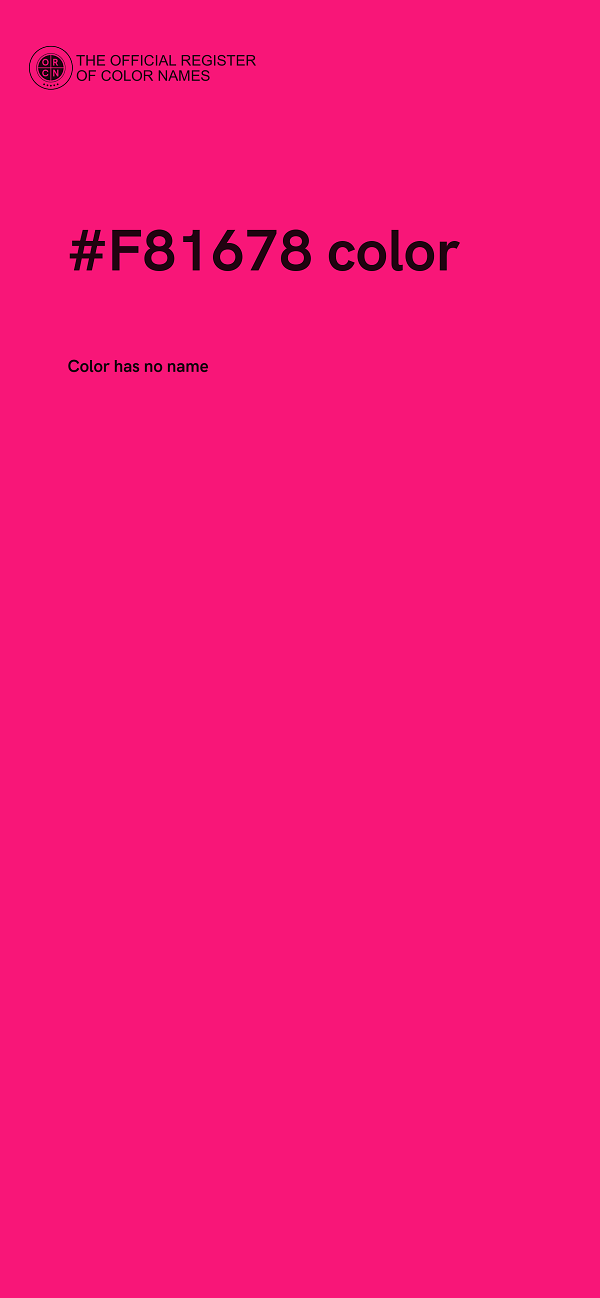 #F81678 color image