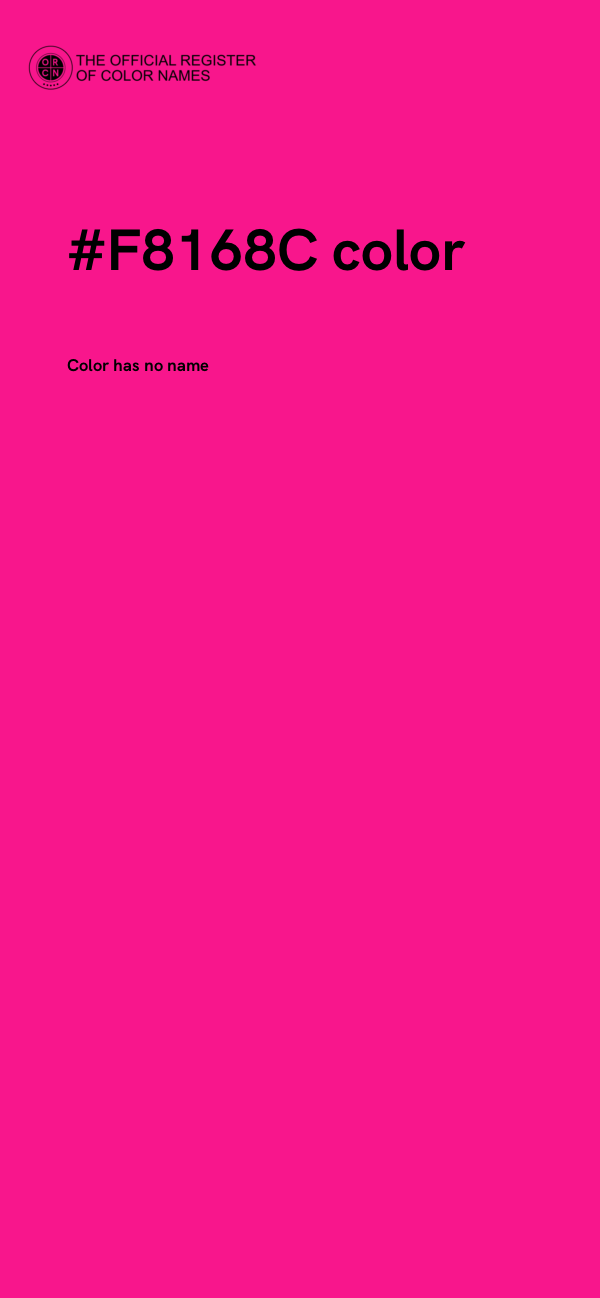 #F8168C color image