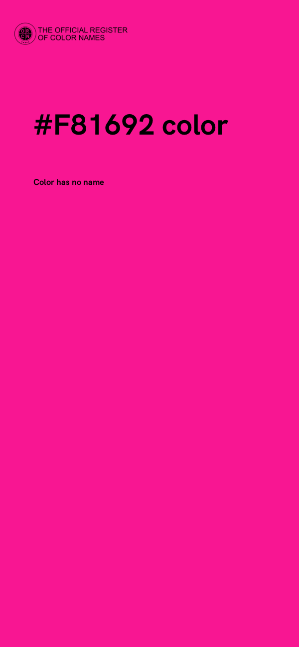 #F81692 color image
