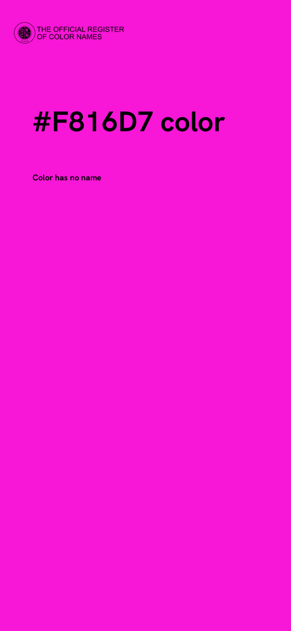 #F816D7 color image