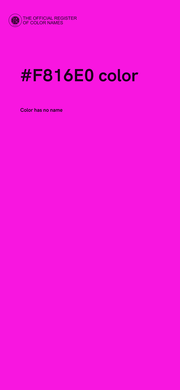 #F816E0 color image