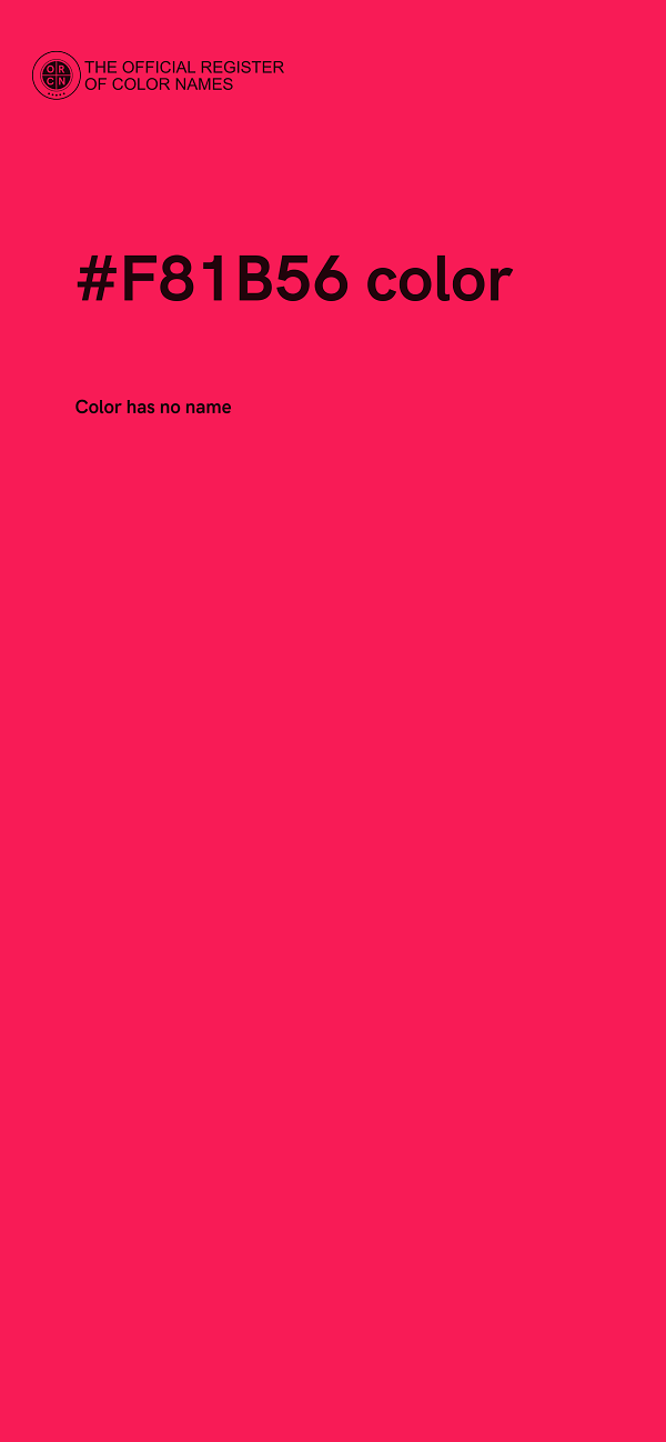 #F81B56 color image