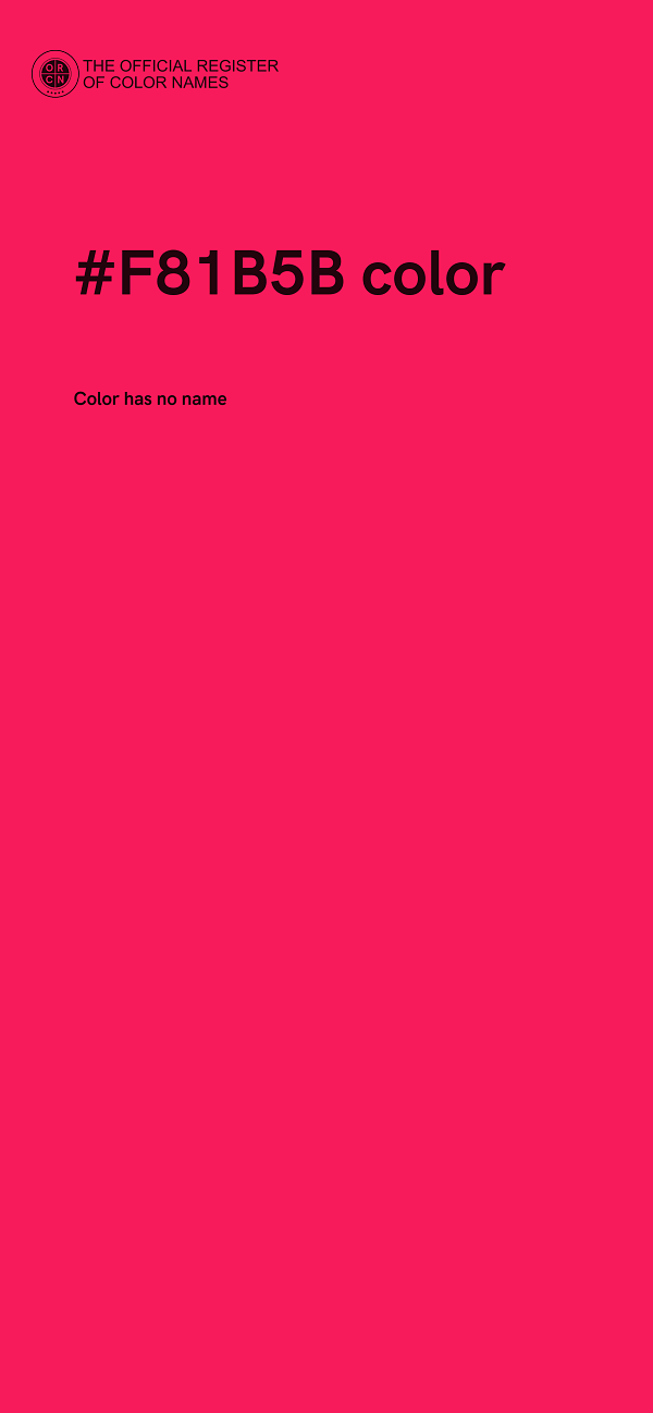 #F81B5B color image