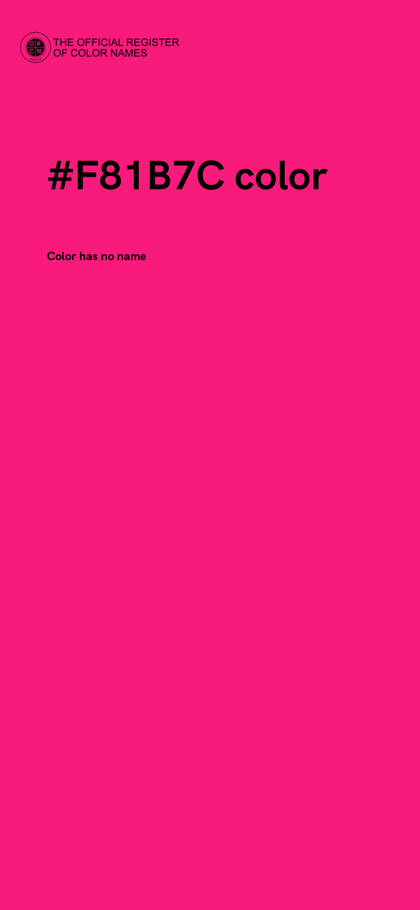 #F81B7C color image
