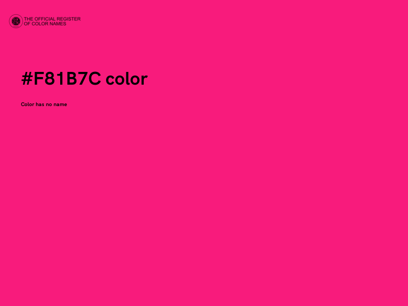 #F81B7C color image