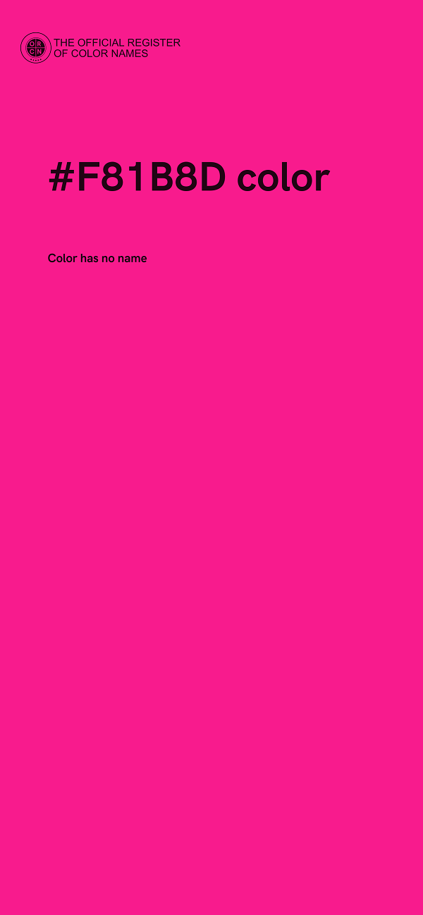 #F81B8D color image
