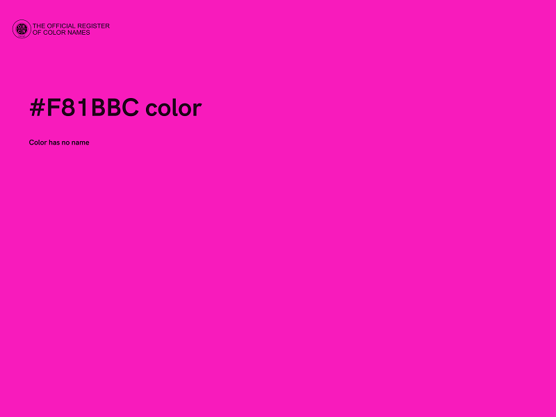 #F81BBC color image