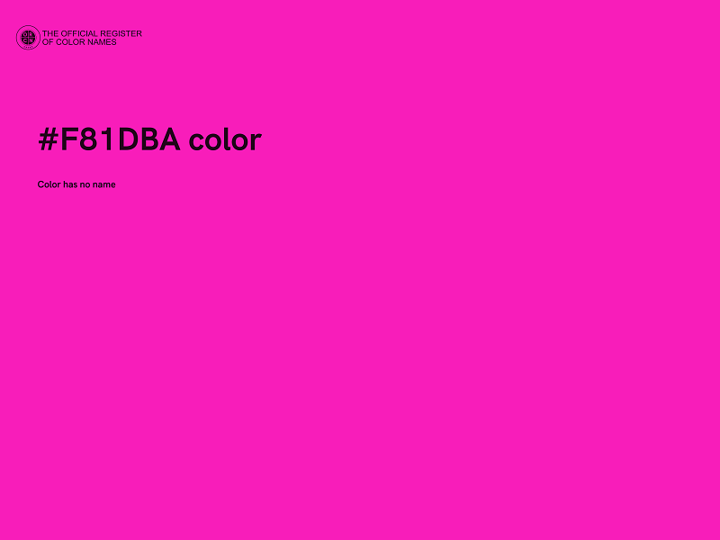 #F81DBA color image