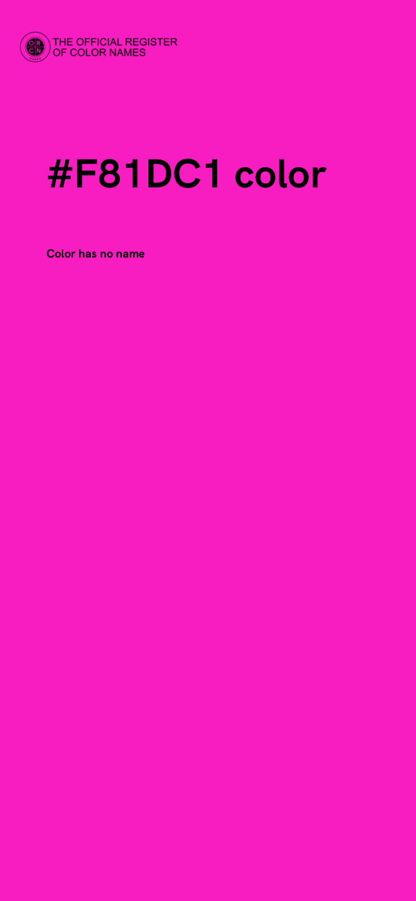 #F81DC1 color image