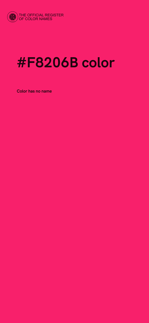 #F8206B color image