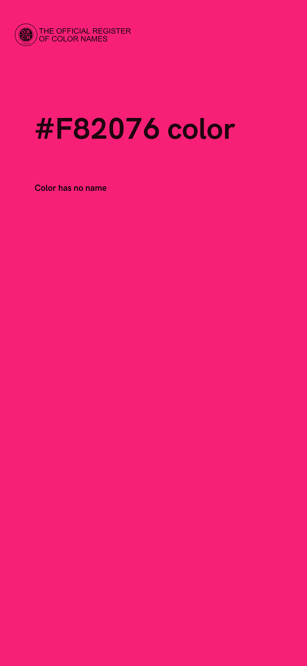 #F82076 color image