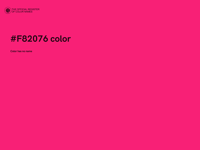 #F82076 color image
