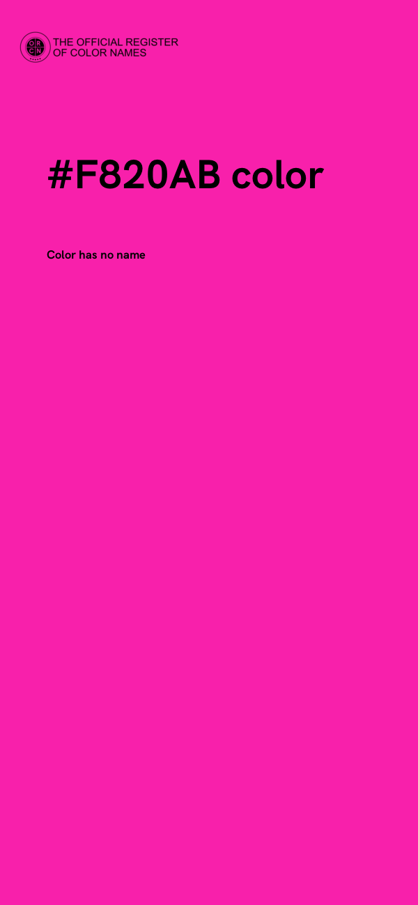 #F820AB color image