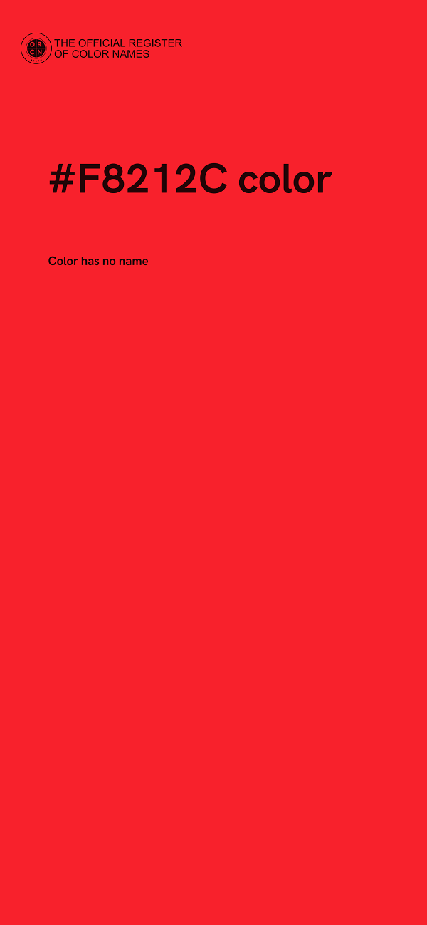 #F8212C color image