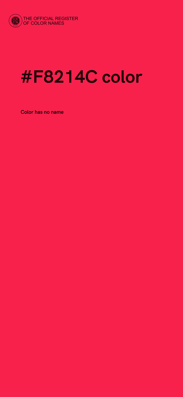 #F8214C color image