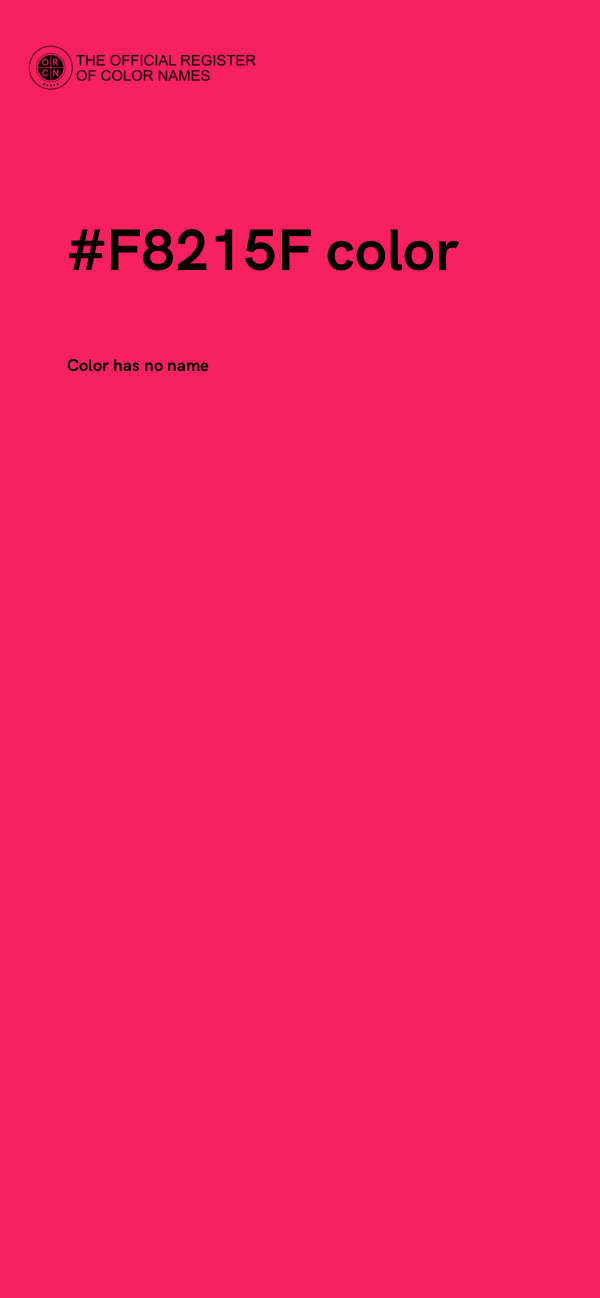 #F8215F color image