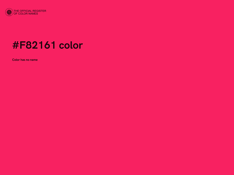 #F82161 color image