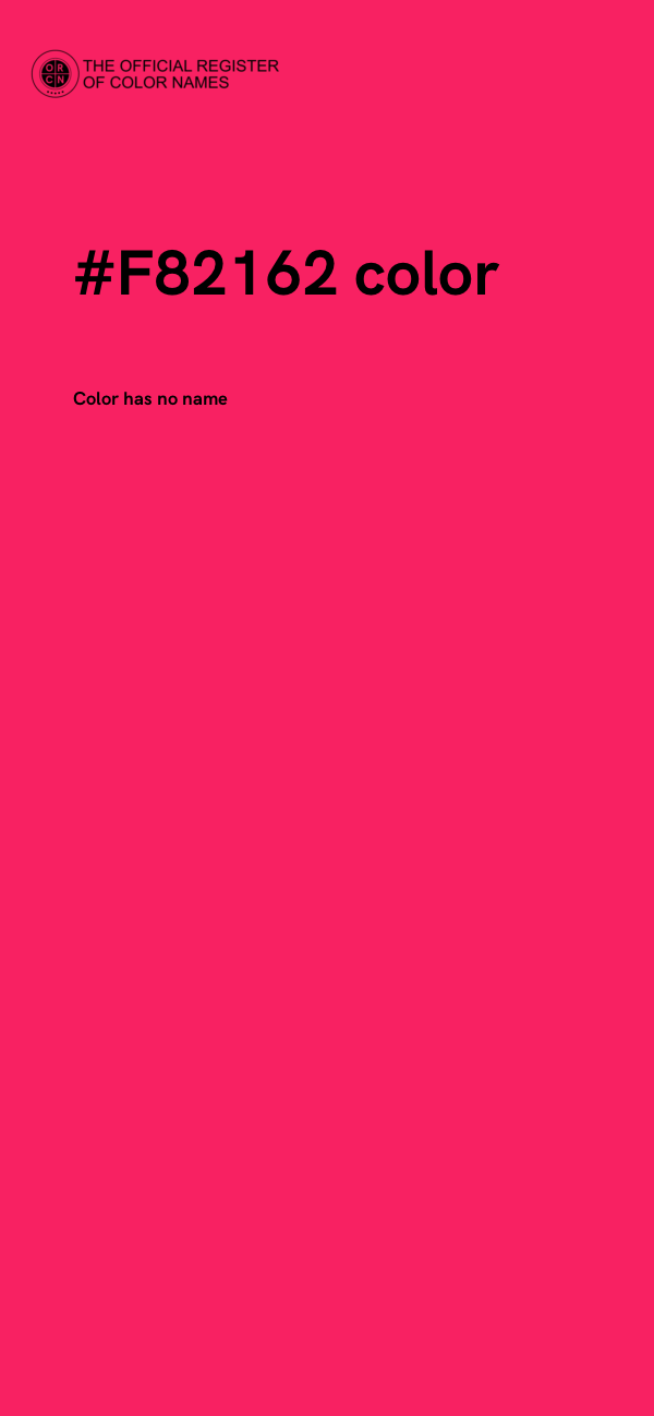 #F82162 color image