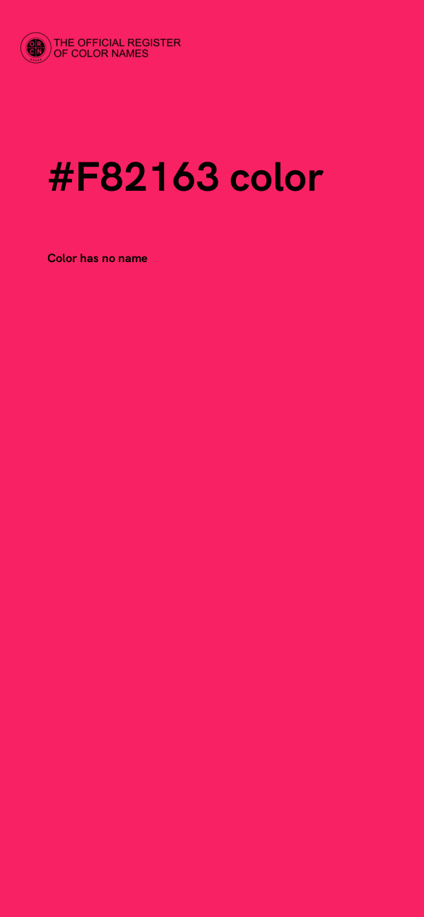 #F82163 color image