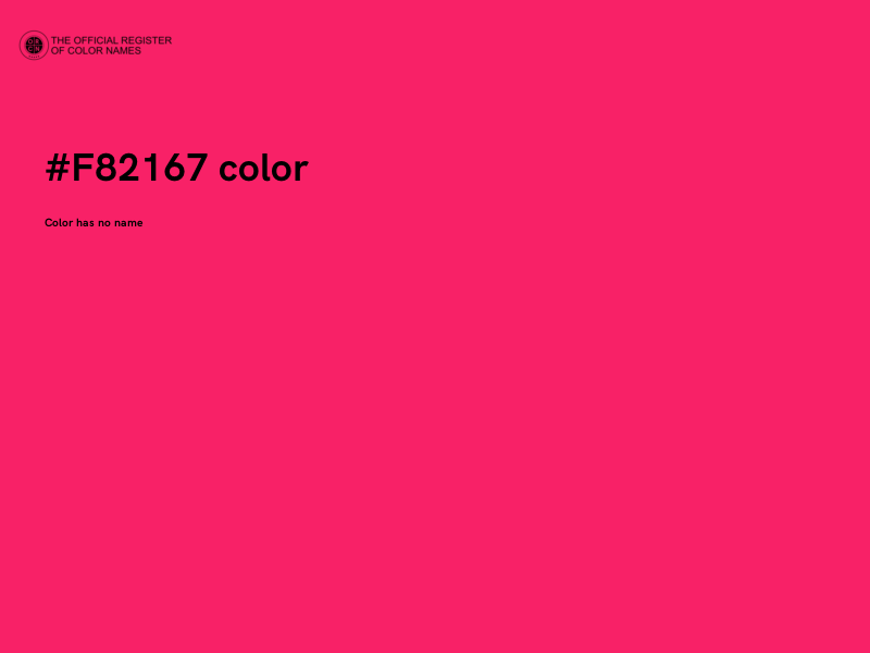 #F82167 color image