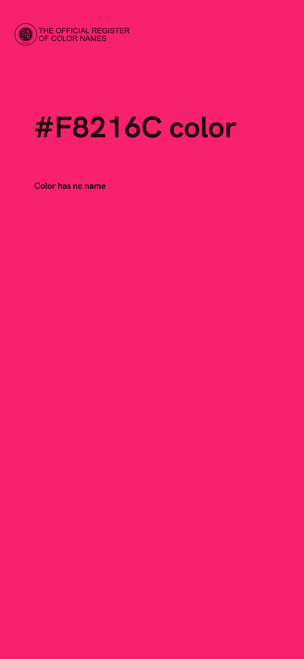 #F8216C color image