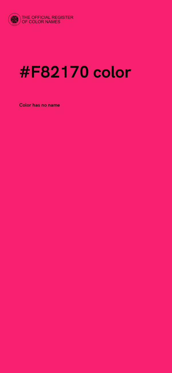 #F82170 color image