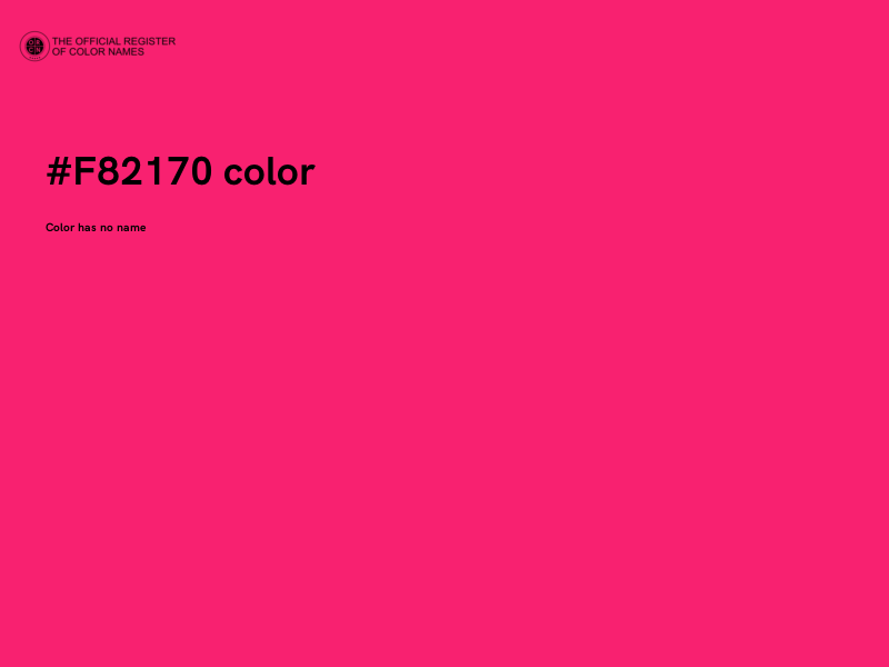 #F82170 color image