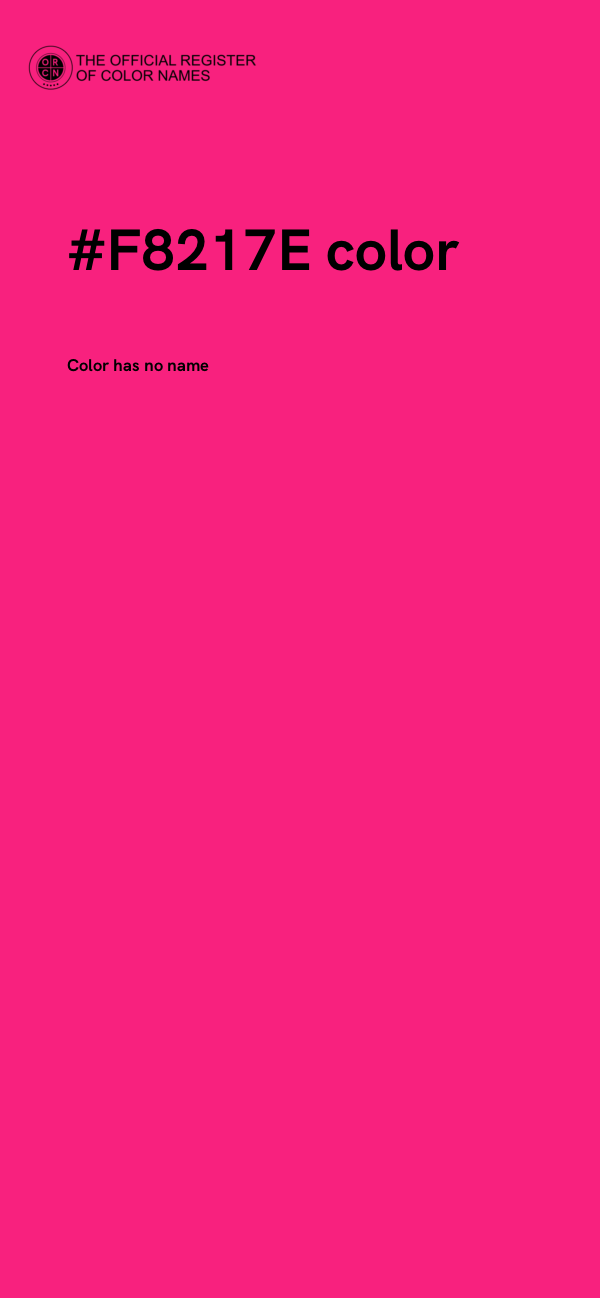 #F8217E color image