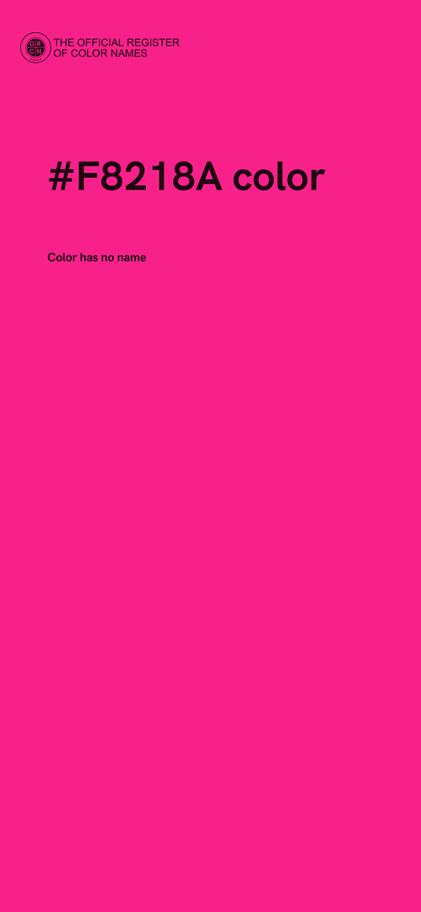 #F8218A color image