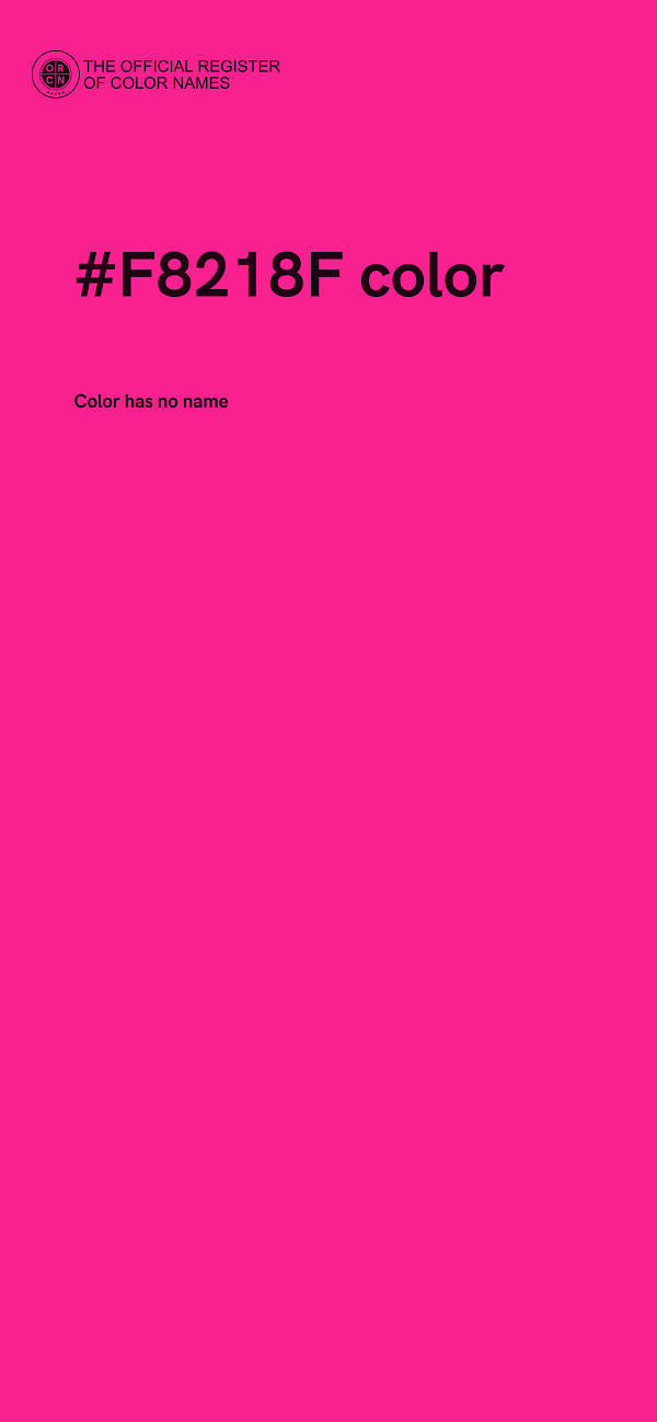 #F8218F color image