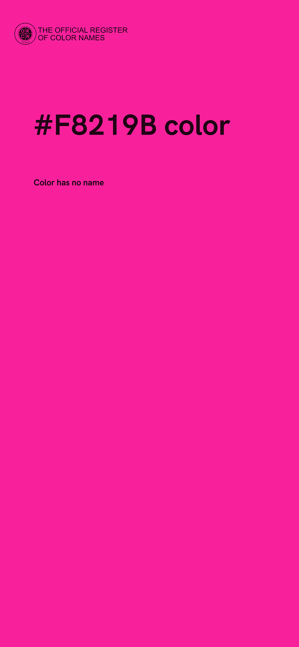 #F8219B color image