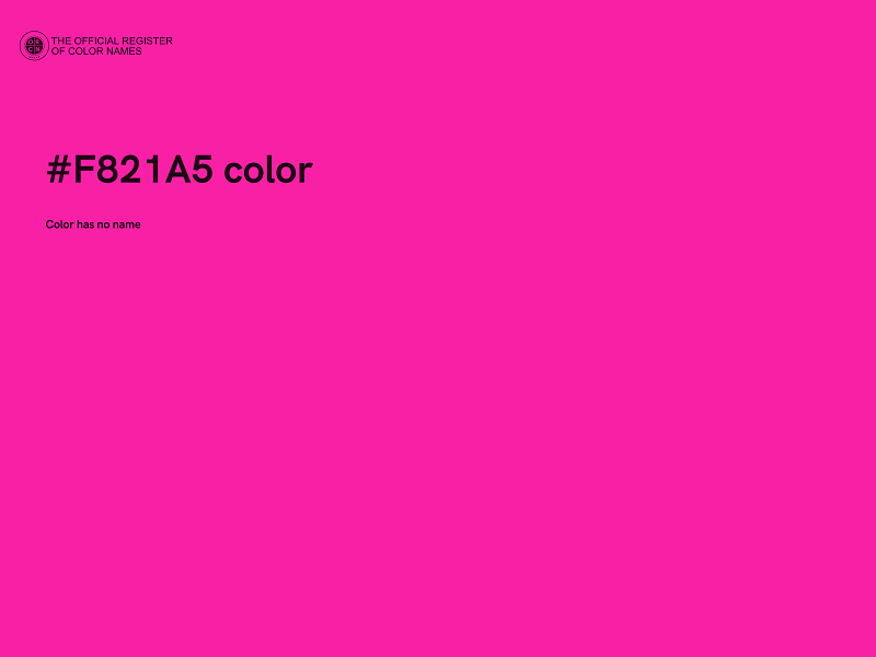 #F821A5 color image