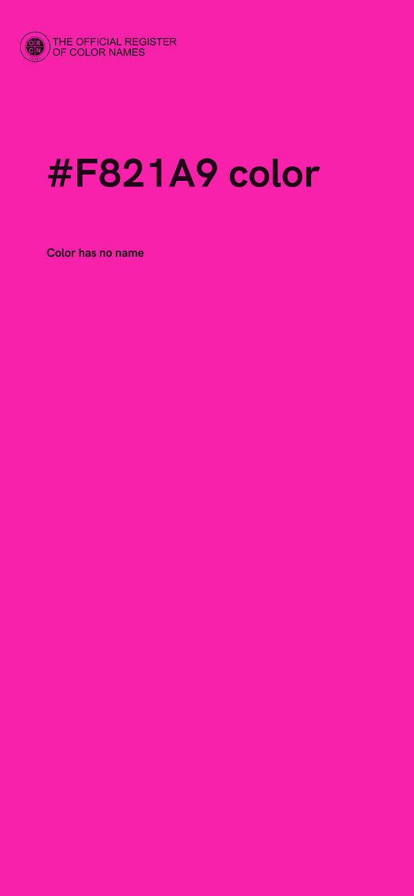 #F821A9 color image