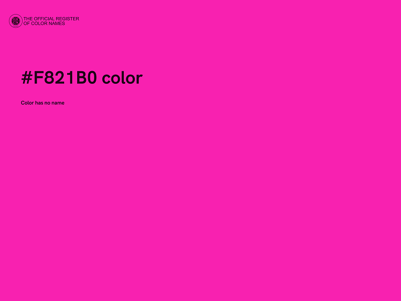 #F821B0 color image