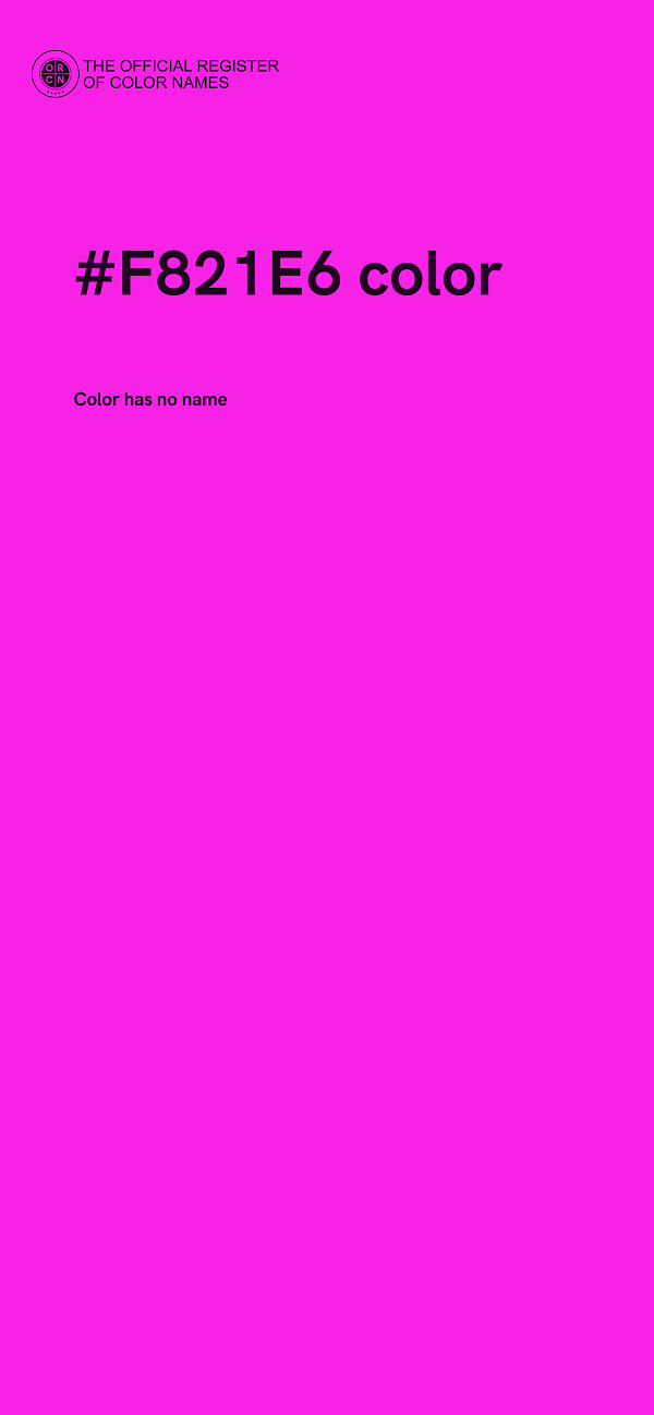 #F821E6 color image