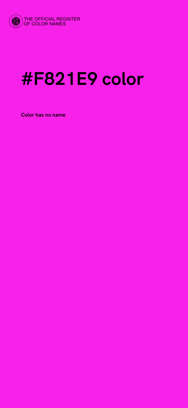 #F821E9 color image