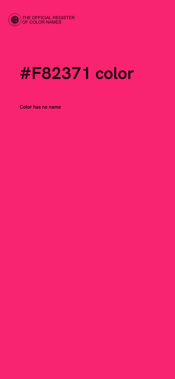 #F82371 color image