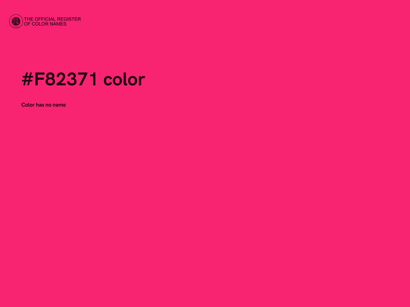 #F82371 color image