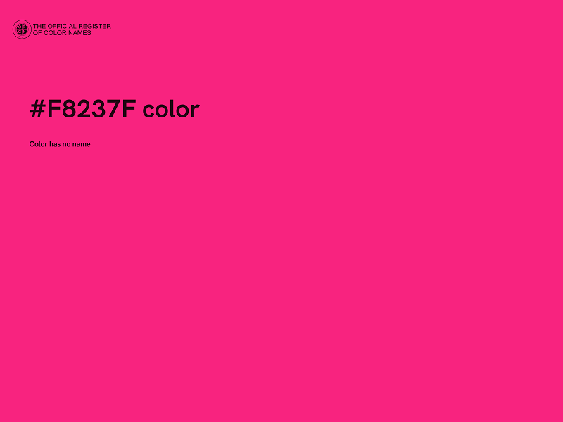 #F8237F color image